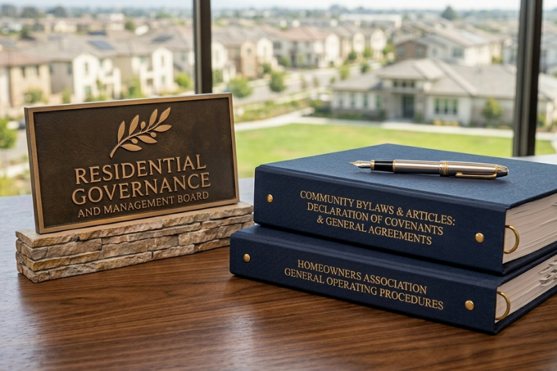 HOA governing documents and rules essential for a townhome divorce sale San Joaquin County